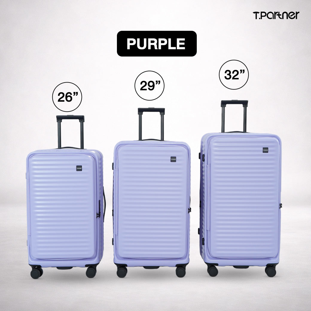 กระเป๋าเดินทางรุ่น Pro Trunk Series สีม่วง ขนาด 26, 29, และ 32 นิ้ว