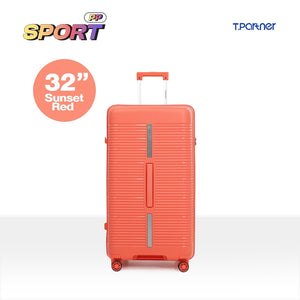 กระเป๋าเดินทาง PP Sport Series ขนาด 32 นิ้ว สี Sunset Red ดีไซน์ทันสมัย